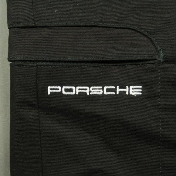 Porsche Design Slim Straight Fit Cotton Stretch Chinos Pants Black Size 34 - Picture 4 of 8